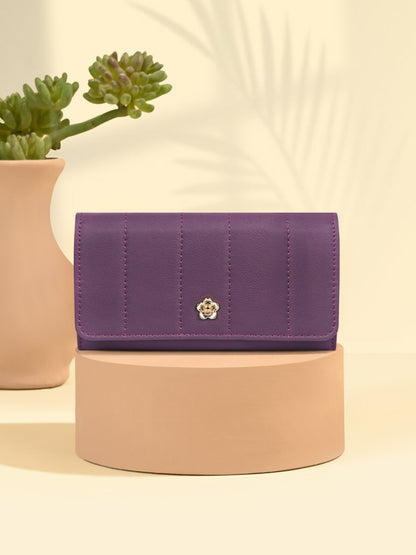 Quilted Flap Wallet