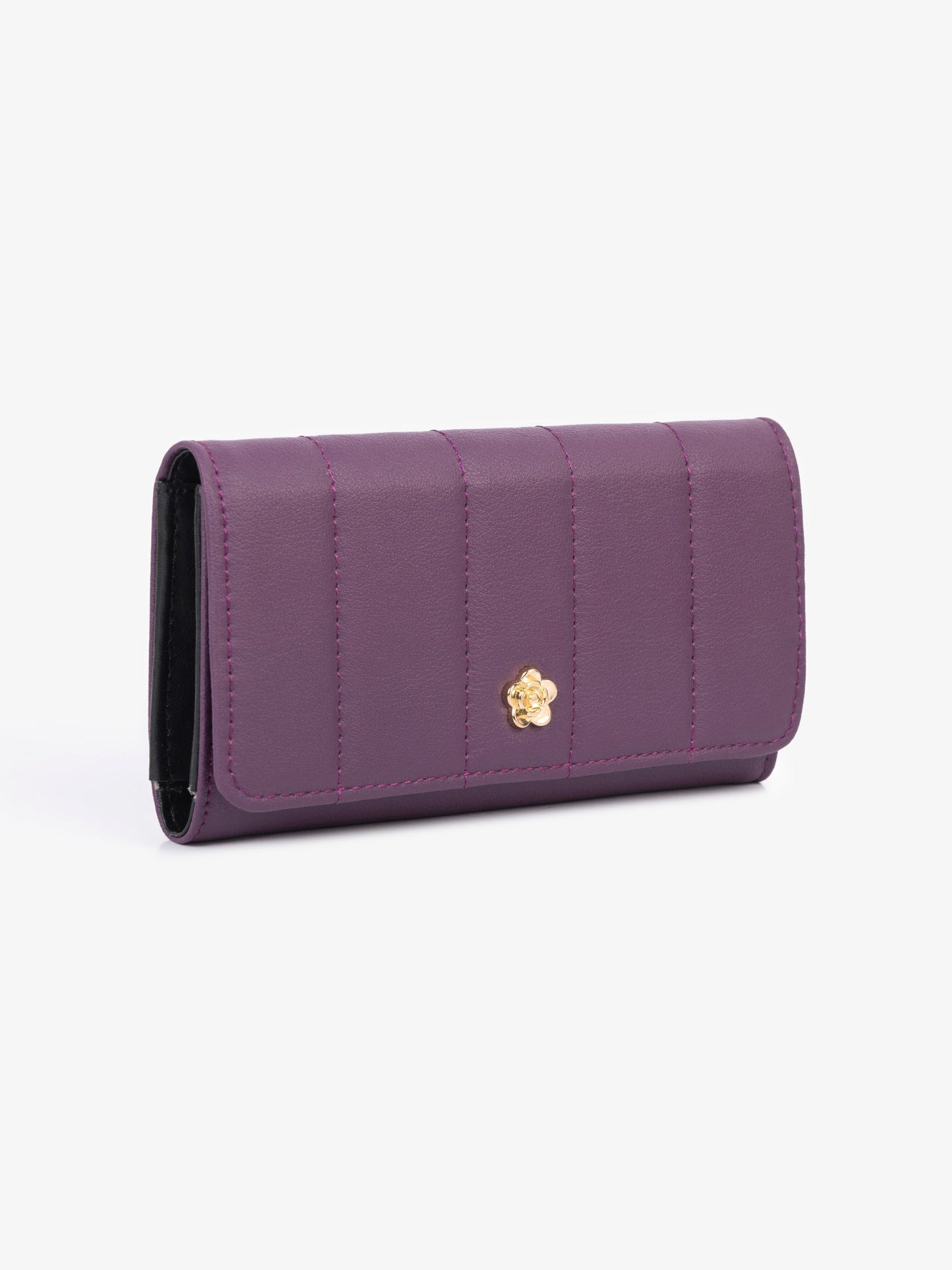 Quilted Flap Wallet