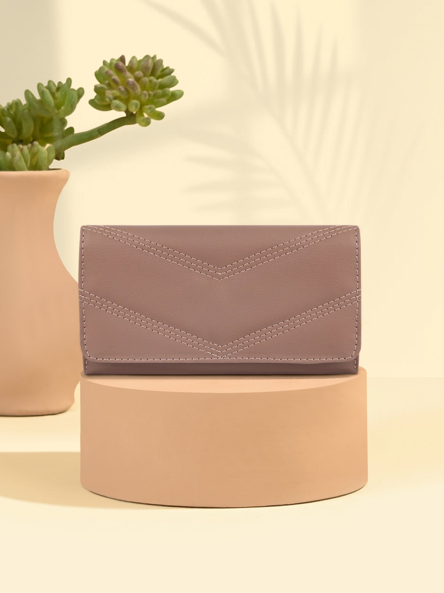 Chevron Stitch Wallet