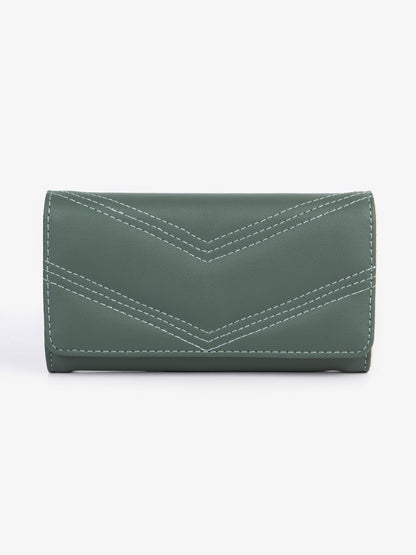 Chevron Stitch Wallet