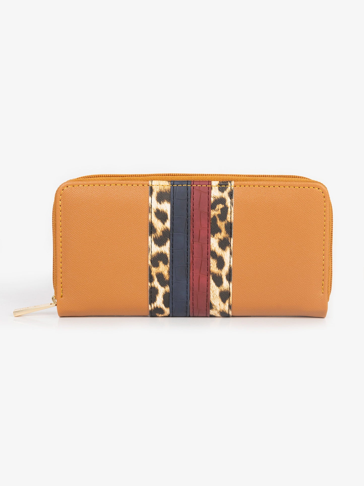 Striped Textured Wallet