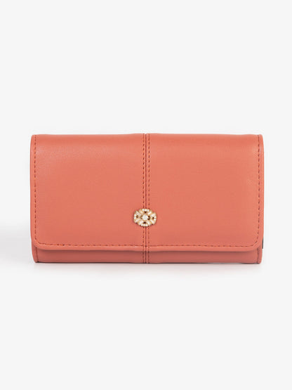 Floral Accent Wallet
