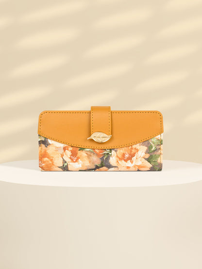 Flora Leaf Textured Wallet