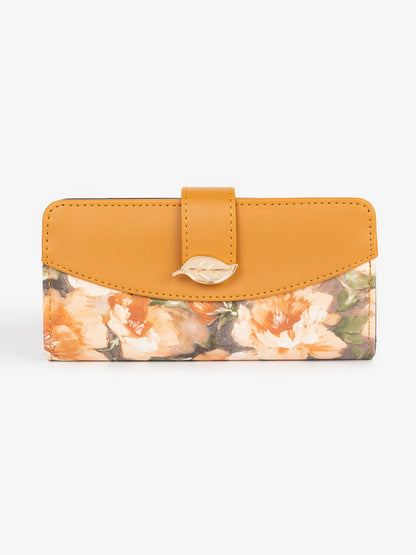 Flora Leaf Textured Wallet