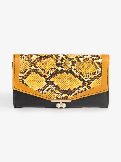 Snake Textured Wallet