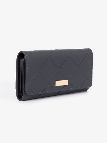 Textured Quilted Wallet