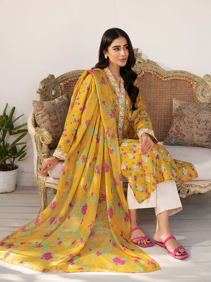 2 Piece Lawn Suit-Embroidered (Unstitched)