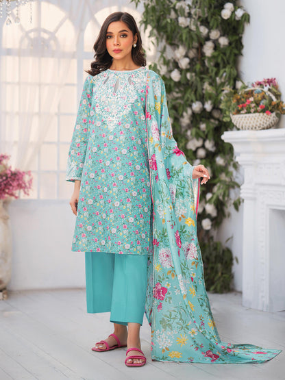3 Piece Lawn Suit-Embroidered (Unstitched)