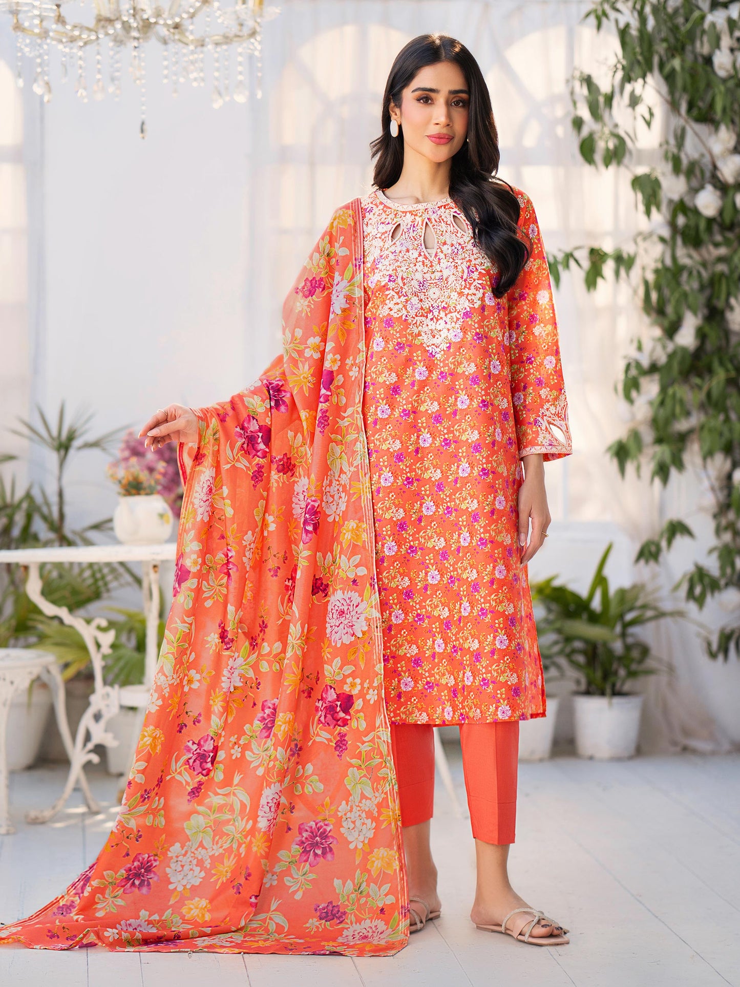 3 Piece Lawn Suit-Embroidered (Unstitched)