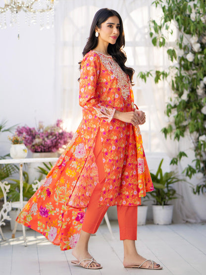 3 Piece Lawn Suit-Embroidered (Unstitched)
