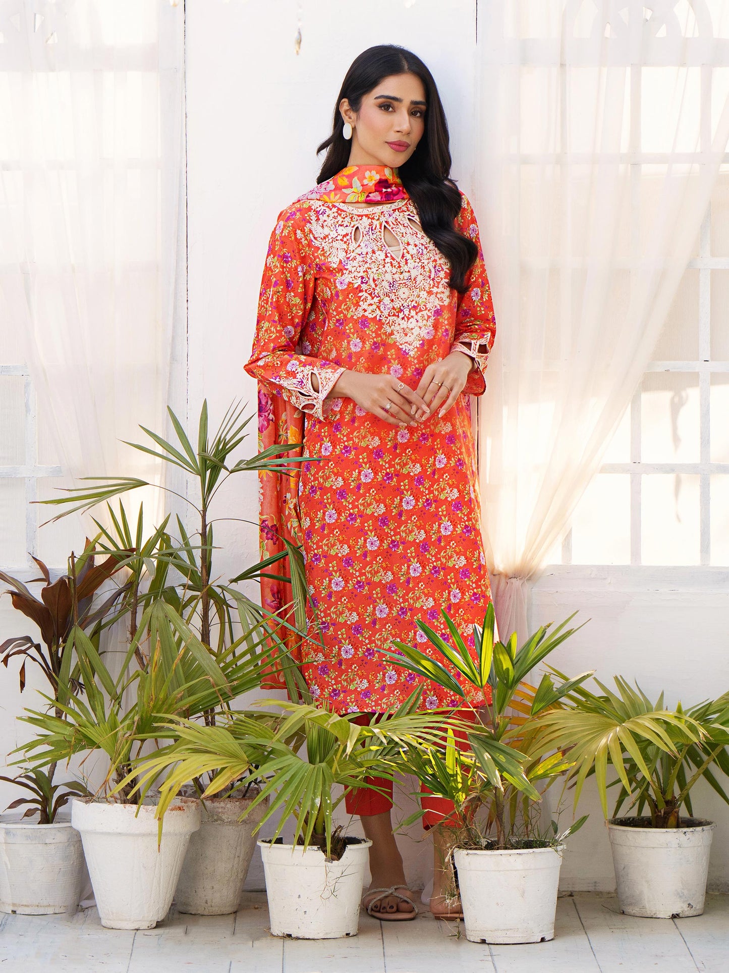 3 Piece Lawn Suit-Embroidered (Unstitched)