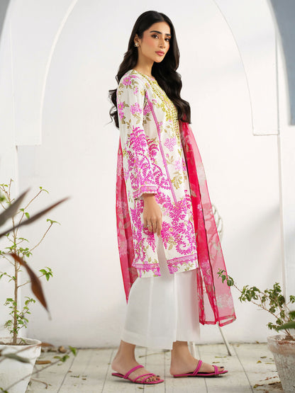 3 Piece Lawn Suit-Embroidered (Unstitched)