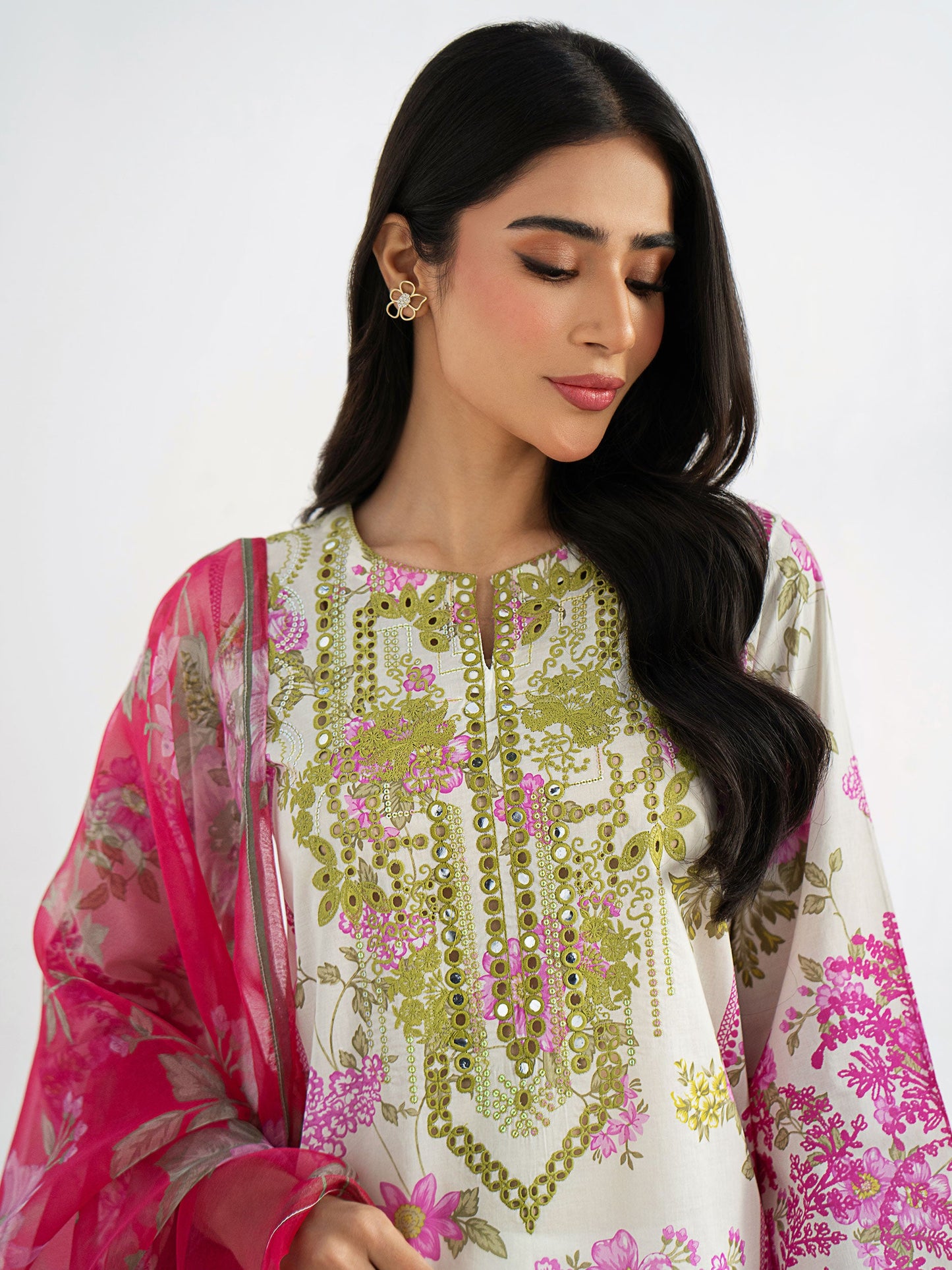 3 Piece Lawn Suit-Embroidered (Unstitched)