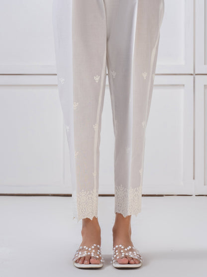 Lawn Trouser-Embroidered (Pret)