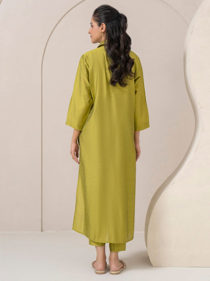 2 Piece Silk Suit-Dyed (Pret)