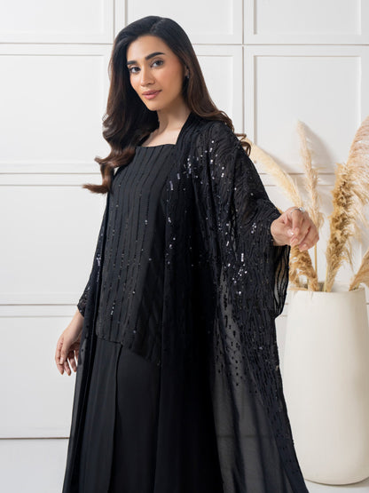 2 Piece Chiffon Suit- Embellished (Pret)