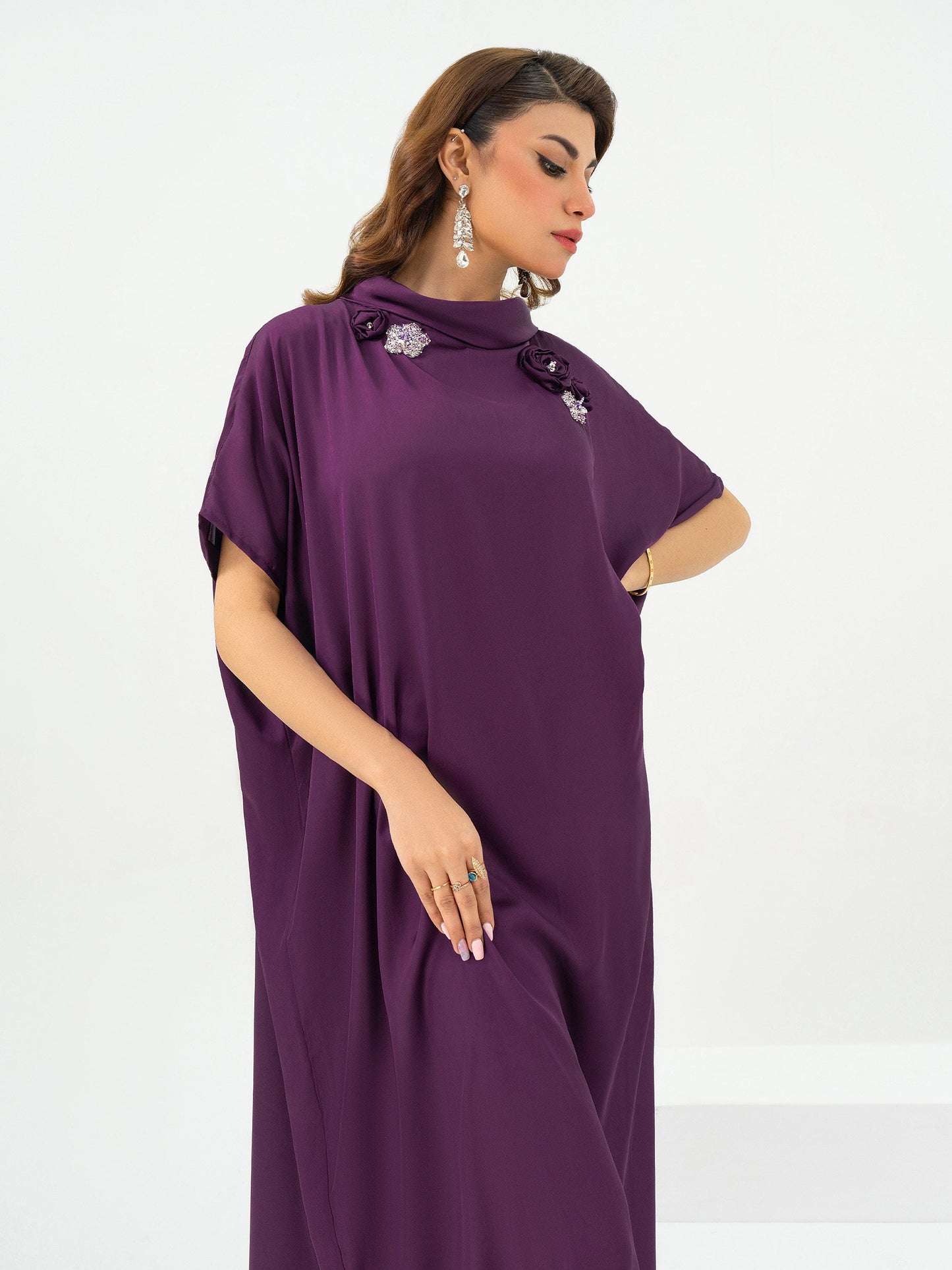 Silk Kaftan-Embellished (Pret)