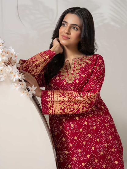 2 Piece Cambric Suit-Embroidered (Pret)