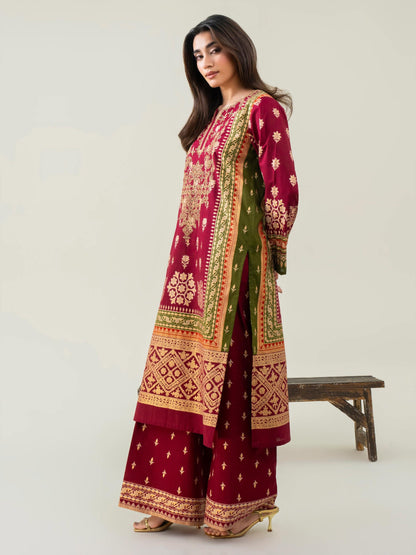 2 Piece Lawn Suit-Embroidered (Pret)