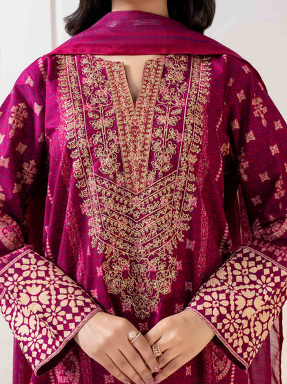 3 Piece Lawn Suit-Embroidered (Pret)