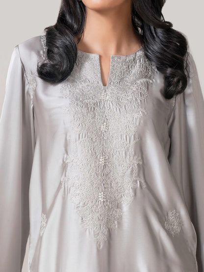 2 Piece Silk Suit-Embroidered (Pret)