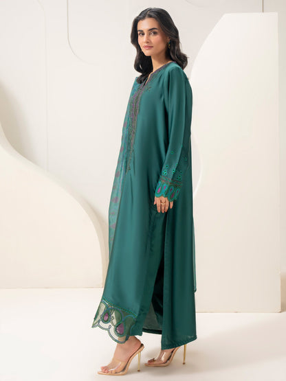 3 Piece Silk Suit-Embroidered (Pret)