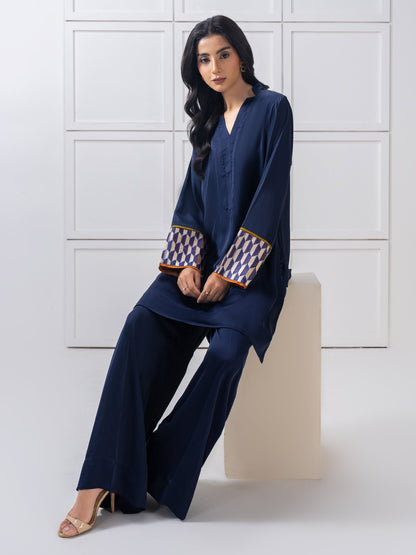 Silk Co-Ord Set-Embroidered (Pret)