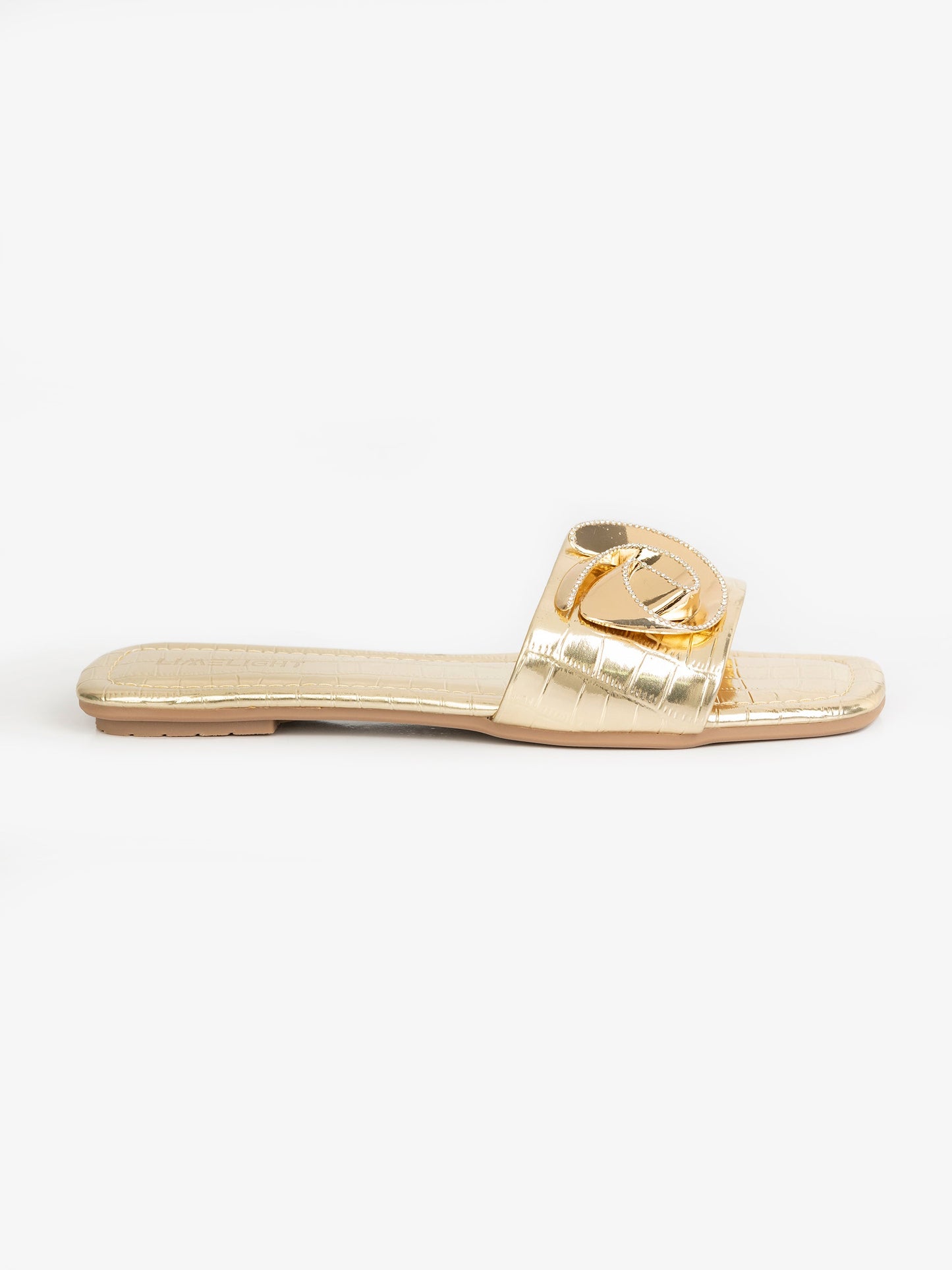 Croc-Textured Flats