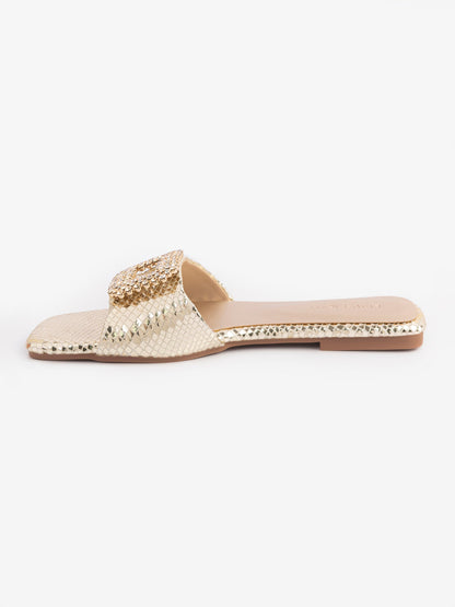 Snake Patterned Flats