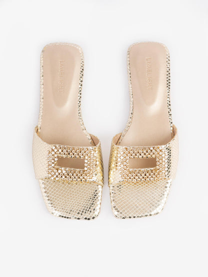 Snake Patterned Flats
