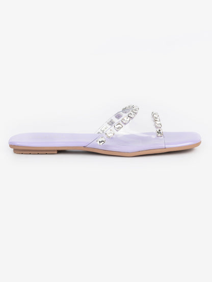 Embellished Transparent Flats