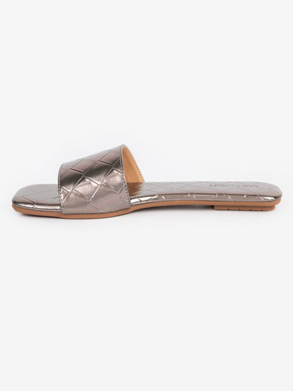 Quilted Slides Flats