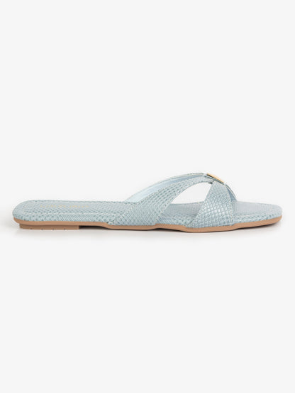 Cross-Strap Slide Flats