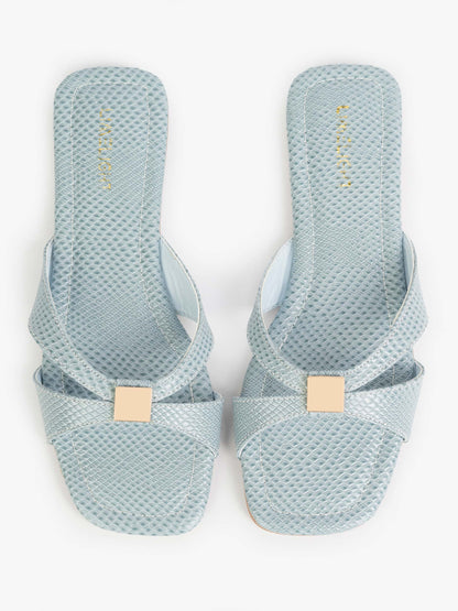Cross-Strap Slide Flats