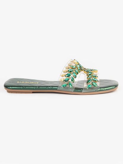 Embellished Transparent Flats