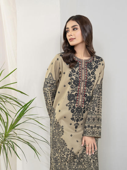 2 Piece Khaddar Suit-Embroidered(Unstitched)