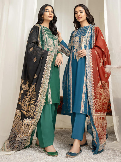 3 Piece Lawn Suit-Pasted (Unstitched)