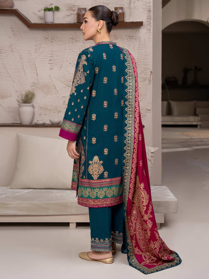3 Piece Khaddar Suit-Embroidered (Unstitched)