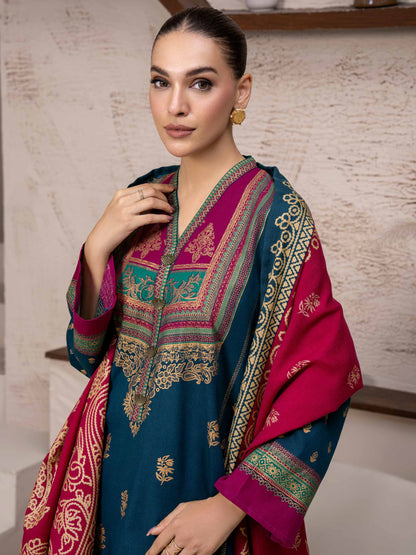 3 Piece Khaddar Suit-Embroidered (Unstitched)