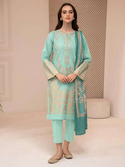 3 Piece Khaddar Suit-Embroidered (Unstitched)