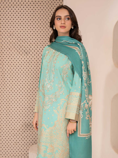 3 Piece Khaddar Suit-Embroidered (Unstitched)