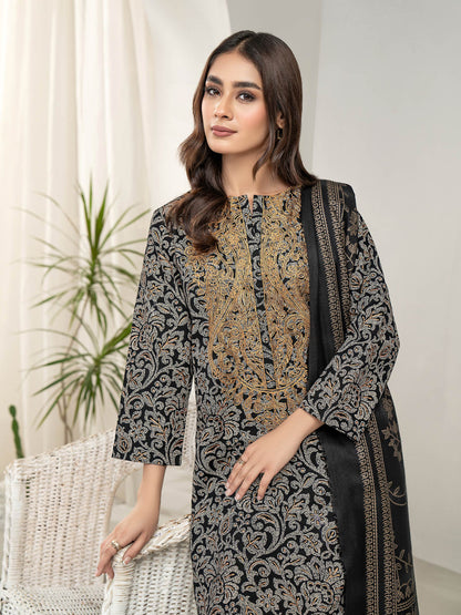 3 Piece Khaddar Suit-Embroidered (Unstitched)
