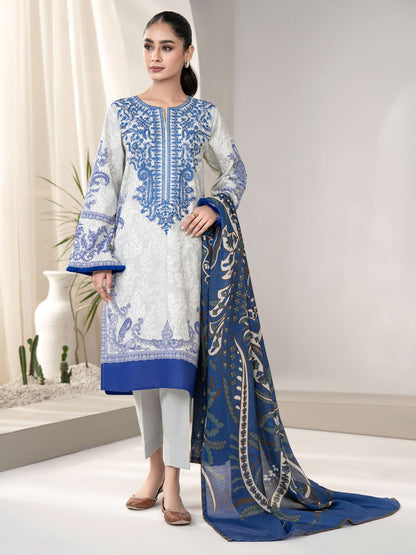 3 Piece Winter Cotton Suit-Embroidered(Unstitched)