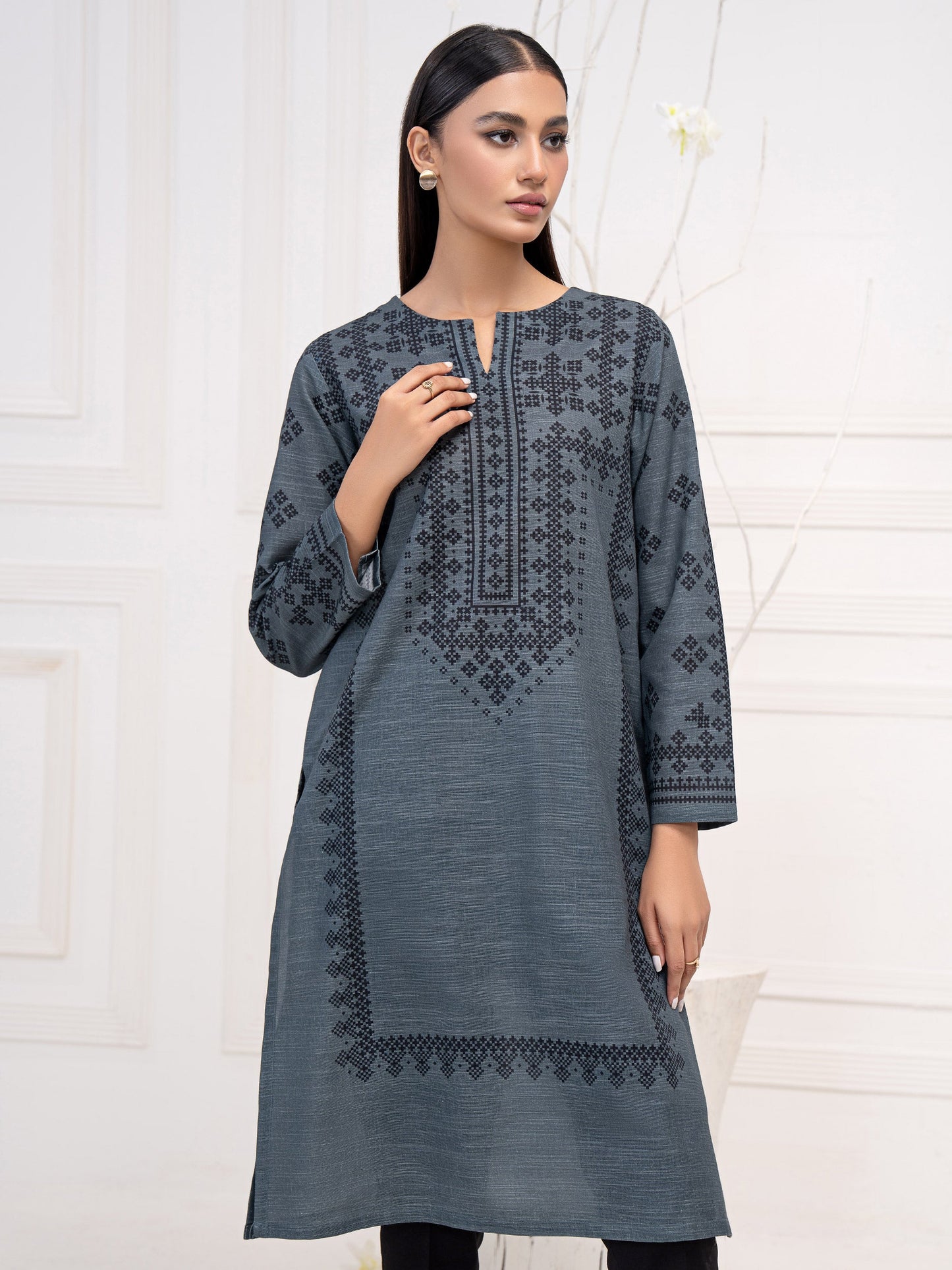 Khaddar Shirt-Printed (Unstitched)