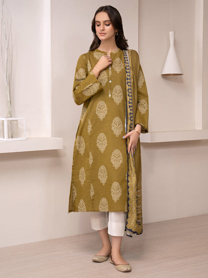 2 Piece Khaddar Suit-Printed (Unstitched)