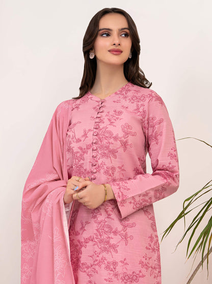 3 Piece Khaddar Suit-Printed (Unstitched)