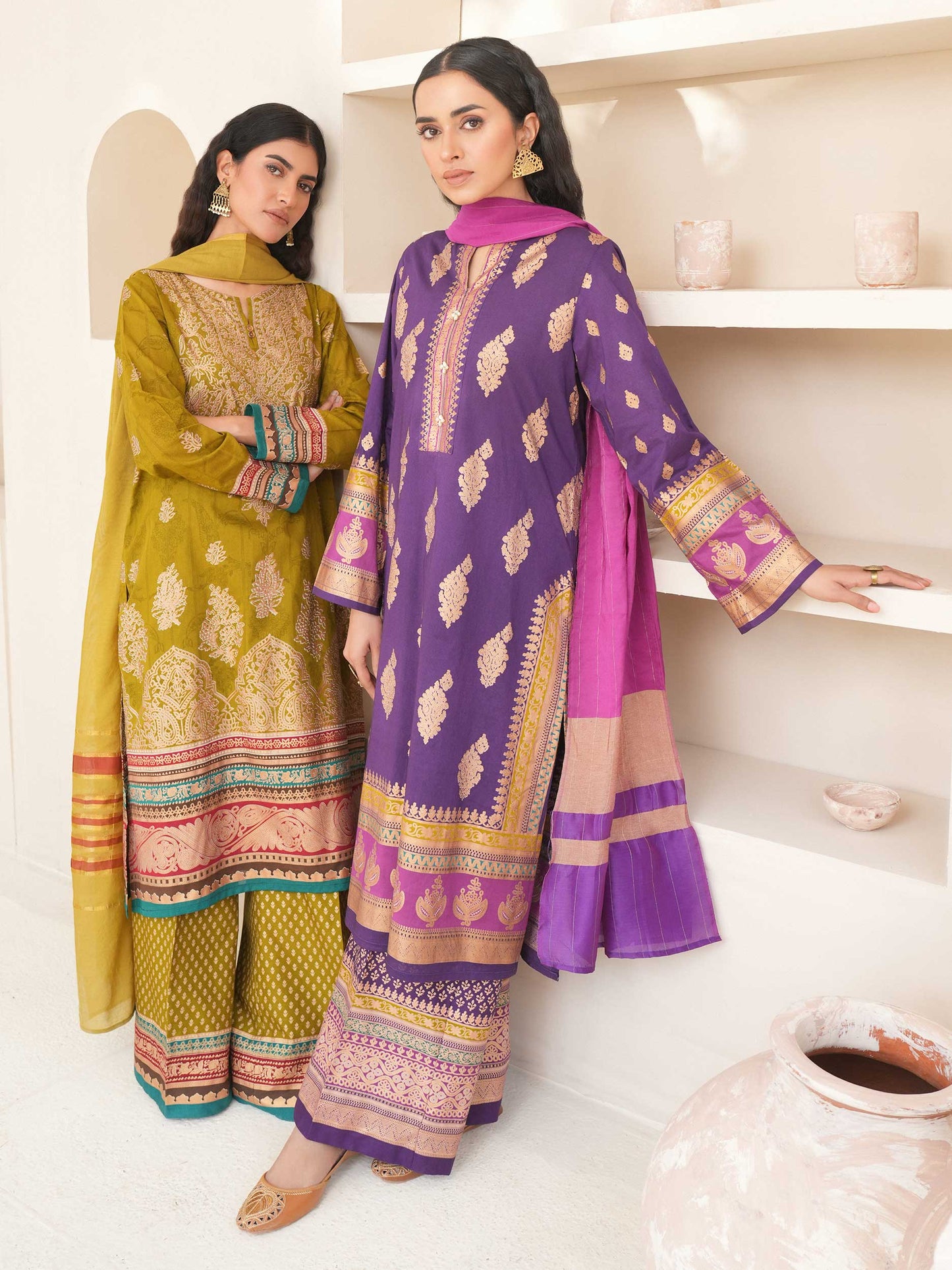 3 Piece Lawn Suit-Paste Print (Unstitched)