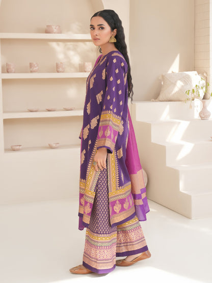 3 Piece Lawn Suit-Paste Print (Unstitched)