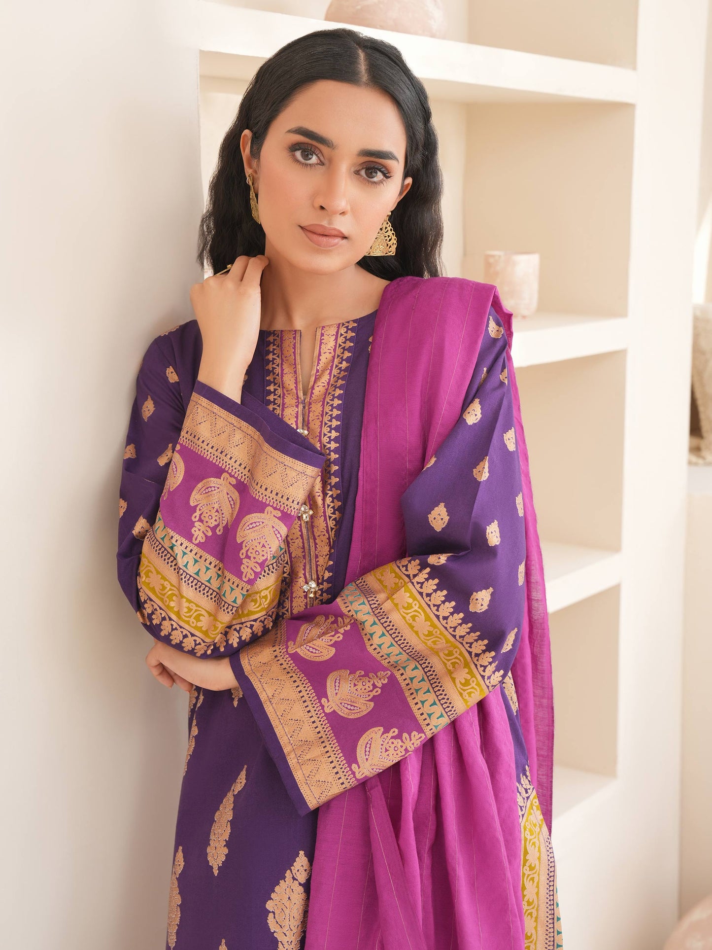 3 Piece Lawn Suit-Paste Print (Unstitched)