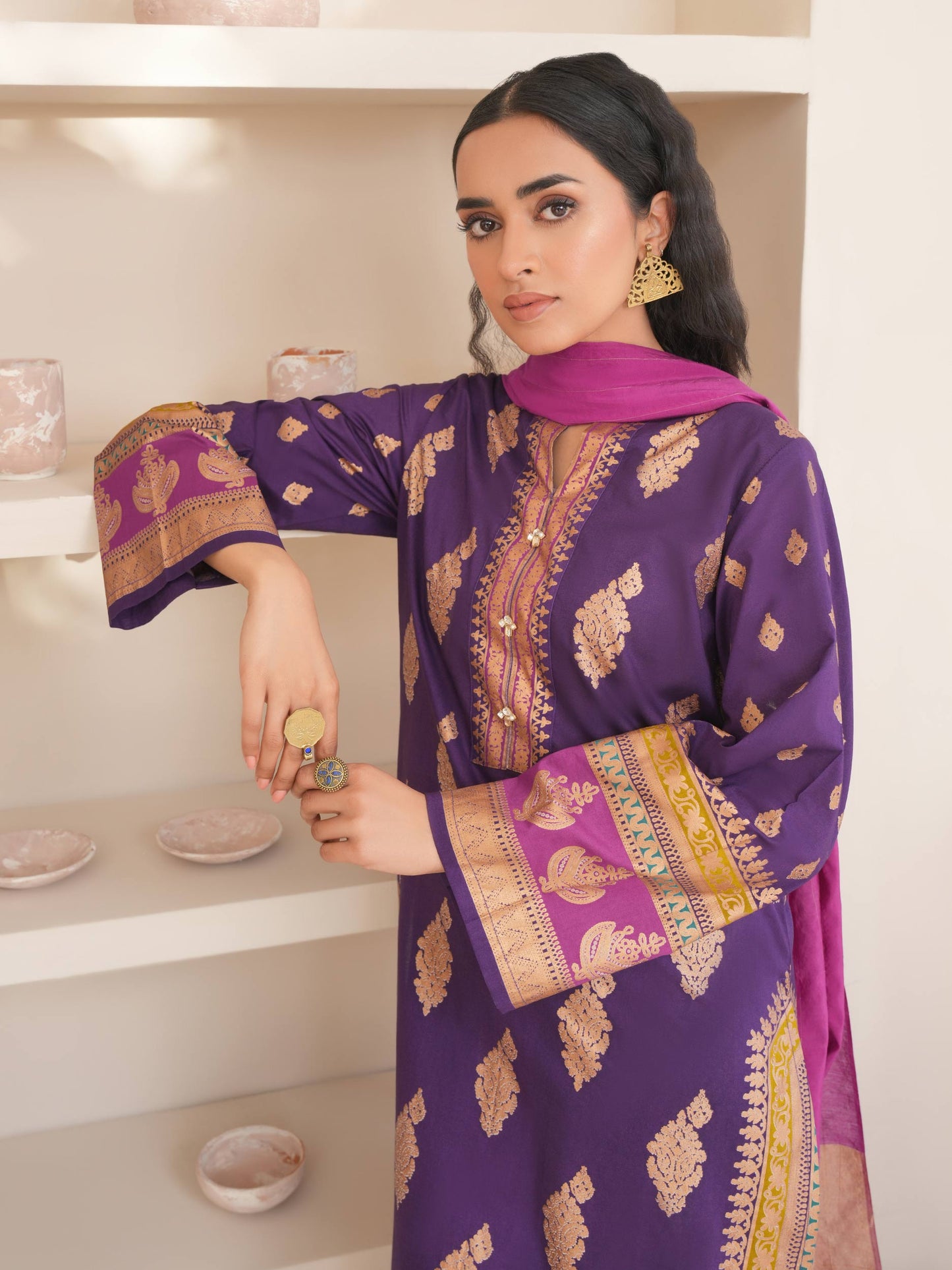 3 Piece Lawn Suit-Paste Print (Unstitched)